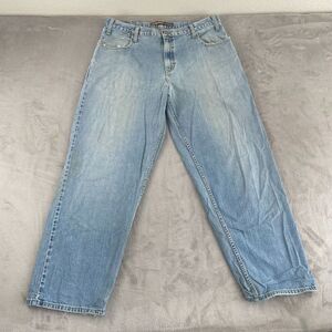 Vintage Levis Silver Tab Baggy Jeans Men 38x33 Light Blue Distressed Denim Skate